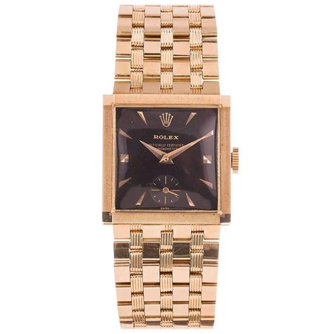 vintage ladies rolex watch gold square face|Rolex lady's watch value.